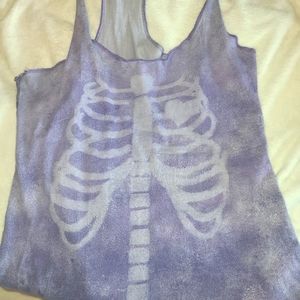 Skeleton racerback tank